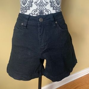 Black Jean Shorts